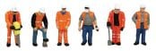 Bachmann Branchline 36-049 Trackside Workers Figures x 6 (OO Gauge)