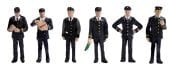 Bachmann Branchline 36-405 1960/70's Station Staff Figures x 6 (OO Gauge)