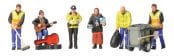 Bachmann Branchline 36-411 Modern Street Scene Figures x 6 (OO Gauge)