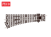 Peco ST-241 Setrack No.2 radius left handed point with insulfrog (OO Gauge)