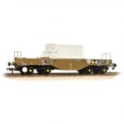 Bachmann Branchline 38-347B BR FNA Nuclear Flask Wagon Sloping Floor With Flask (OO Gauge)