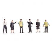 Bachmann Branchline 36-041 Police & security staff x 6 (OO Gauge)