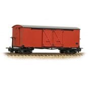 Bachmann Narrow Gauge 393-027 Bogie covered goods wagon in Lincolnshire Coast Light Railway crimson (OO9 Gauge)