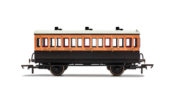 Hornby R40062 LSWR, 4 Wheel Coach, 3rd Class, 302 (OO Gauge)