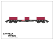 Cavalex Models Railfreight BLA Bogie Steel Wagon 910228 (OO Gauge)