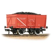 Bachmann Branchline 37-429 16T Steel Slope-Sided Mineral Wagon 'WD Barnett & Co.' Red With Load (OO Gauge)