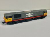 Dapol 2D-058-002D Class 58020 Railfreight Revised Front Logo Red Stripe Dcc Fitted (N Gauge)