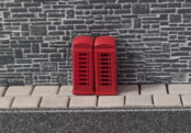 Gaugemaster Kestrel GMKD77 Telephone Boxes 2pcs (Pre-Built)