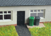 Gaugemaster Kestrel GMKD85 Wheelie Bins 4pcs (Pre-Built)