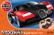 Airfix J6020 QUICKBUILD Bugatti 16.4 Veyron black/red