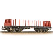 Bachmann Branchline 38-351B BR BAA Steel Carrier Wagon BR Railfreight Red Weathered With Load (OO Gauge)