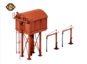 Ratio 215 Square large water tower with two water cranes - plastic kit (N Gauge)