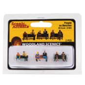 Scenic Accents WA1924 People On Benches (HO Scale)