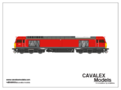 Cavalex Models Class 60010SF In DB Schenker Red Livery Sound Fitted (OO Gauge) Free Postage