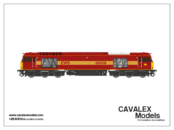 Cavalex Models Class 60018 In EWS Livery Dcc Ready (OO Gauge) Free Postage