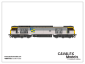 Cavalex Models Class 60049SF "Scafell" In BR Railfreight Metals Sector Livery Sound Fitted (OO Gauge) Free Postage