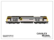 Cavalex Models Class 60061 "Alexander Graham Bell " In BR Railfreight Coal Sector Livery Dcc Ready (OO Gauge) Free Postage