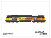 Cavalex Models Class 60076 In Colas Railfreight Livery Dcc Ready (OO Gauge) Free Postage