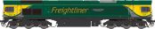 Dapol 2D-066-004 Class 66 66528 'Madge Elliott MBE - Borders Railway Opening 2015' in Freightliner 'Powerhaul' green & yellow Dcc Ready (N Gauge) Free Postage