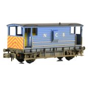 Graham Farish 377-304 LMS 20T Brake Van NCB Blue Weathered (N Gauge)