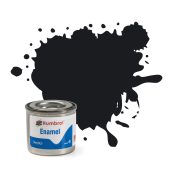 Humbrol Enamel No 021 Black Gloss Tinlet (14ml)