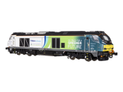 Dapol 4D-022-028S Class 68 68014 in Chiltern Railways Biofuel 'On Track for a Greener Future' white & green Dcc Sound (OO Gauge) Free Postage