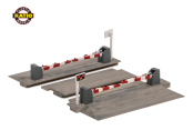 Ratio 235 Level Crossing with Barriers (N Gauge)