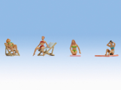 Noch 15851 Sunbathers (4) Figure Set (HO Gauge)