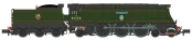 Dapol 2S-034-003 Class 7P6F Bulleid Streamlined Battle of Britain 4-6-2 34110 "66 Squadron" in BR green with early emblem Dcc Ready (N Gauge) Free Postage