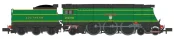 Dapol 2S-034-004S Class 7P6F Bulleid Streamlined West Country 4-6-2 21C113 "Okehampton" in SR malachite green Dcc Sound (N Gauge) Free Postage