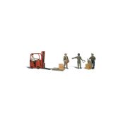 Scenic Accents WA2192 Workers With Forklift (N Gauge)