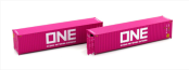 Dapol 2F-028-114 40ft Container Set (Pack of 2) In ONE Livery (N Gauge)