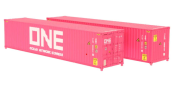 Dapol 2F-028-118 40ft Container Set (Pack of 2) In ONE Livery (N Gauge)