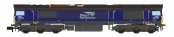 Revolution Trains RT-N66-DR-303 Class 66303 In DRS Plain Livery Dcc Ready (N Gauge)