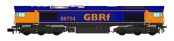 Revolution Trains RT-N66-GBO-704 Class 66704 in GBRF Original Livery Dcc Ready (N Gauge)