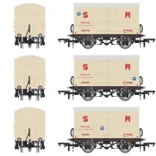 ACCURASCALE ACC2046 SR D1478 BANANA VAN - ORIGINAL SR LIVERY (PRE-1936) - TRIPLE PACK 2 (OO Gauge) Free Postage