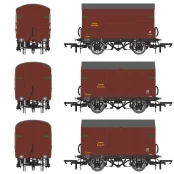 ACCURASCALE ACC2052 SR MIXED D1478/D1479 BANANA VAN - TRANSITIONAL BRITISH RAILWAYS (1948-1950) - TRIPLE PACK (OO Gauge) Free Postage