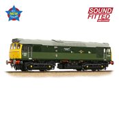 Bachmann Branchline 32-334SFX Class 25/3 D7672 'Tamworth Castle' BR Two-Tone Green Full Yellow Ends Dcc Sound Deluxe (OO Gauge) Free Postage