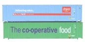 Dapol 2F-028-017 N Gauge 45 Ft Container Hi Cube Argos & CO OP (Pack of 2) (N Gauge)