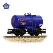 Graham Farish 378-001 14T Anchor-Mounted Tank Wagon 'Gulf' Blue (N Gauge)