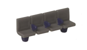 Peco NB-29 Modern Platform Seating Pack of 12 (N Gauge)