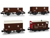 Rapido Trains 942005 SECR Wagons Pack 1 – SR pre-36 Livery Freight Train (N Gauge)