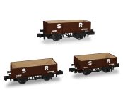 Rapido Trains 942006 SECR Wagons Pack 2 – SR pre-36 Livery 5 Planks (Dia.1349) (N Gauge)