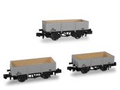 Rapido Trains 942014 SECR Wagons Pack 2 – BR Livery 5 Planks (Dia.1349) (N Gauge)