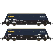 Accurascale ACC3144 Cutdown HYA - Blue/Black with Touax/GB Railfreight branding (Pack 1) (OO Gauge)