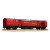 Bachmann Branchline 39-421C BR Mk1 POS Post Office Sorting Van Post Office Red (with Net) (OO Gauge)