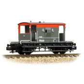 Graham Farish 377-535B BR 20T Brake Van BR Railfreight Red & Grey (N Gauge)