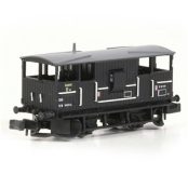 EFE Rail E87541 BR 20T 'Shark' Ballast Plough Brake Van BR Black (N Gauge)