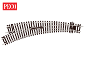 Peco ST-245 Curved Turnout, Left Hand (OO Gauge)