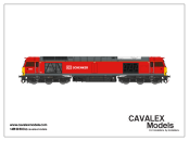 Cavalex Models Class 60010 DB Schenker Branded Red Livery Dcc Sound (OO Gauge) Free Postage